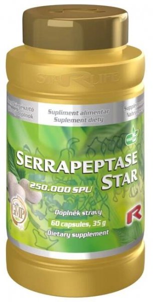 Starlife SERRAPEPTASE STAR 60 kapslí