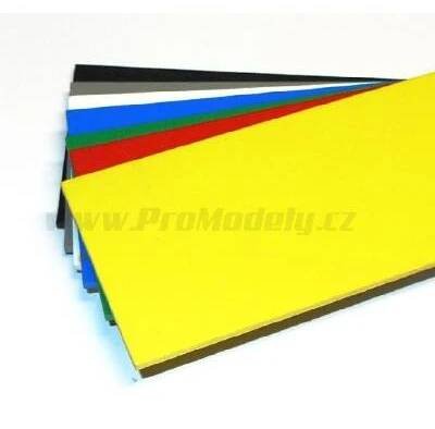 Plastová deska 3mm, žlutá, 750x500mm