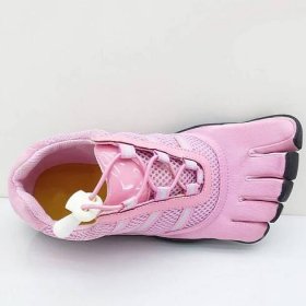 Pink Stretch Five Finger Shoes Non-slip Rubber Training Shoes With Separate Toes