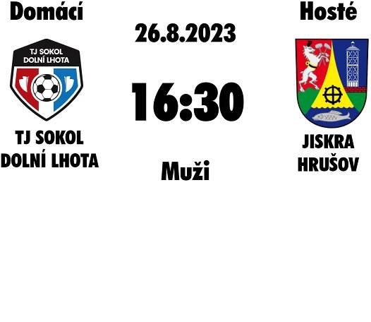 Pozvánka na fotbal 26.8.2023 MUŽI – AKTUALIZOVÁNO