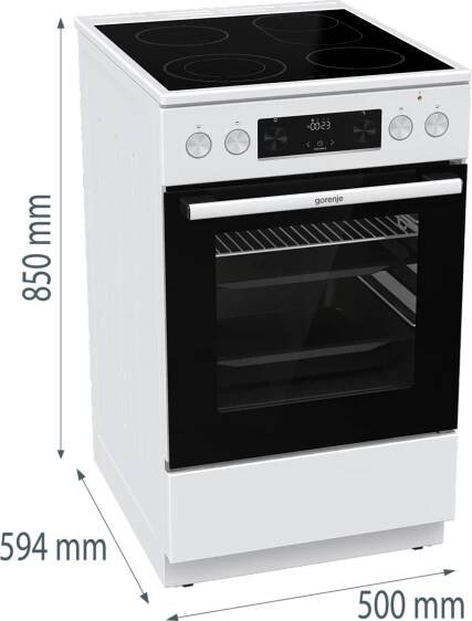 GORENJE GECS5C60WPA sporák sklokeramický