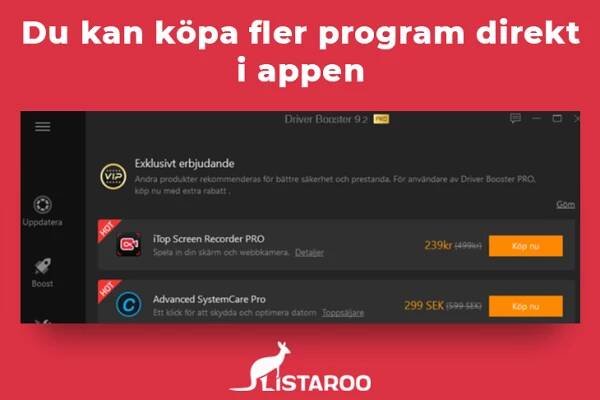 Test och Recension av IObit Driver Booster Pro | Listaroo