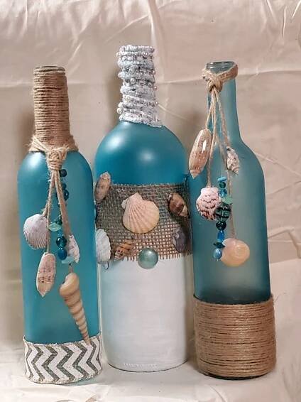 Pin by Melissa Casper on wine bottles | Wine bottle crafts, Bottle crafts, Diy glass bottle crafts