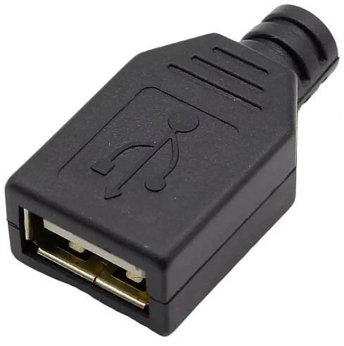 Konektor USB typ A kabelový, samice