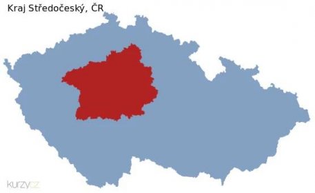Mapa Středočeský a okresu Středočeský v ČR