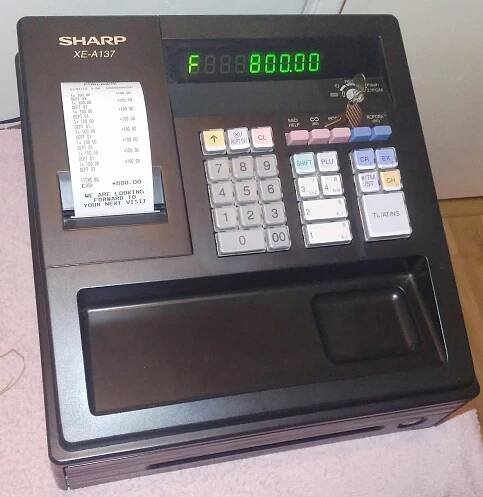 Registrační pokladna Sharp XE-A137 -jako nová!!!