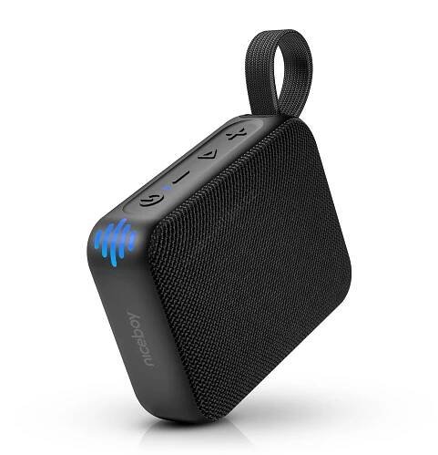 Niceboy Atom 4 - LED Bezdrátový reproduktor s mikrofonem 6W/1000 mAh IP67 černá
