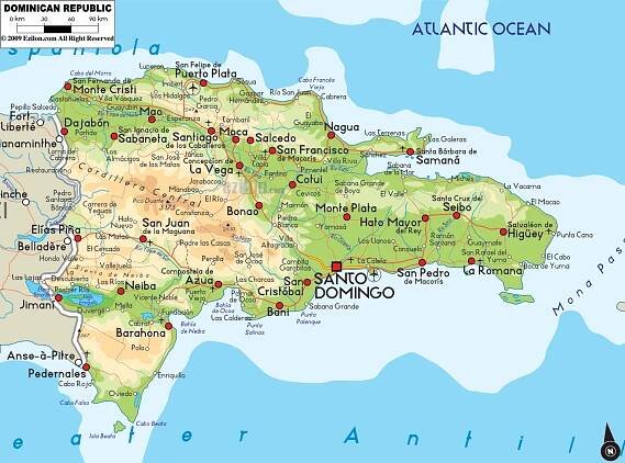 Maps of Dominican Republic | Collection of maps of Dominican Republic | North America | Mapsland | Maps of the World