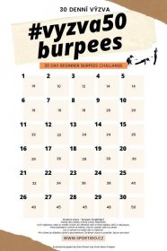 50 beginner Burpees, 30 denní výzva