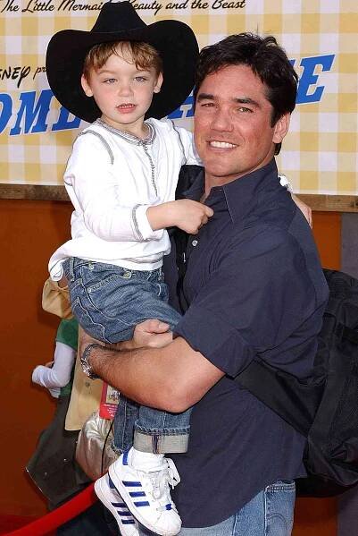 Dean Cain and son Christopher during "Home on the Range" Premiere