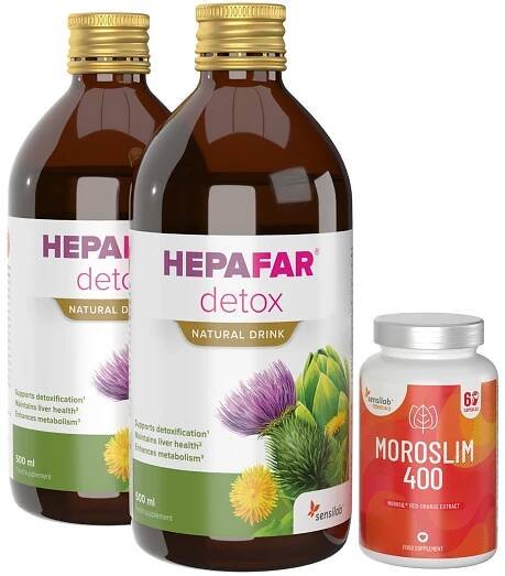 Sada pro detoxikaci a spalování tuků – Odstraňuje toxiny, přebytečnou vodu a tuk