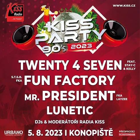 Kiss Party 90s Konopiště