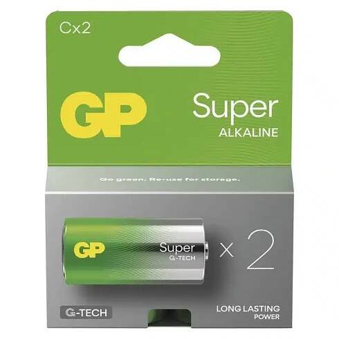 Alkalická baterie GP Super C (LR14) - 2ks - Mpouzdra.cz