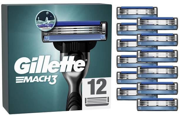 Gillette Mach3 náhradní hlavice 12 ks