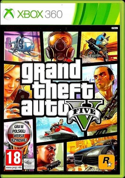 XBOX 360 GTA V GRAND THEFT AUTO 5 V Polštině PL zahřejte se před GTA VI Název XBOX 360 GRAND THEFT AUTO V