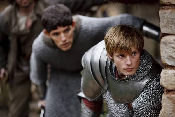 Merlin - Okamžik pravdy - Z filmu - Colin Morgan, Bradley James