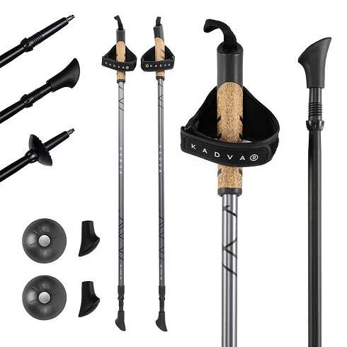 Nordic walking hole KADVA Aruku černá 85-135 cm SYSTEM TWIST LOCK