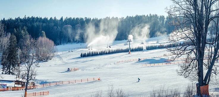 Snowpark a Skicross ve Skiareálu Lipno