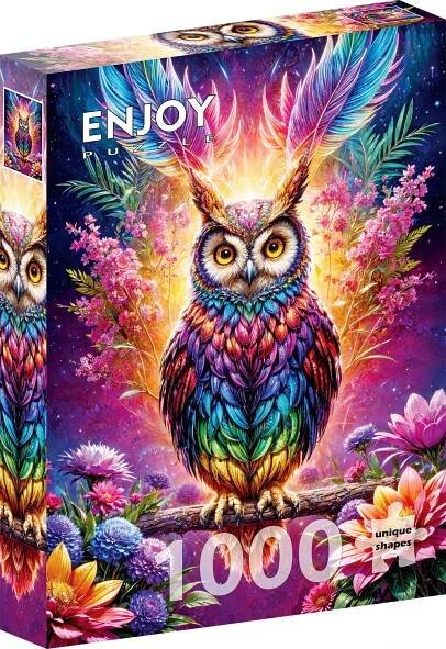 ENJOY Puzzle Neonová sova 1000 dílků