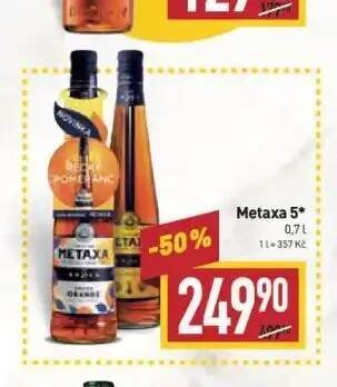 Billa Metaxa 5 nabídka