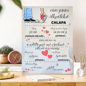 Dárky pro muže - Překvapení pro manžela - personalizovaná tabulka