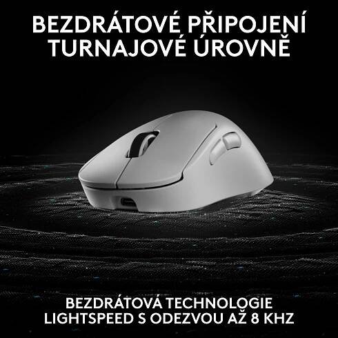 Logitech PRO X SUPERLIGHT 2 DEX, bílá