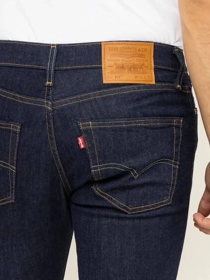 Pánské džíny LEVI'S 511 tmavě modré-neseprané | EXE JEANS | Specialisté na džíny Mustang, Cross, Mavi a další