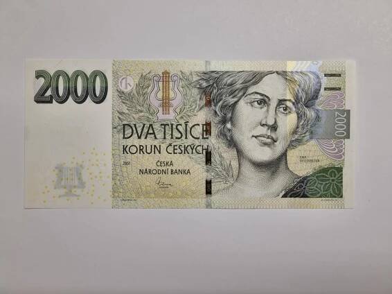 2000 Kč, série T 36, stav UNC, NOVÁ SÉRIE!