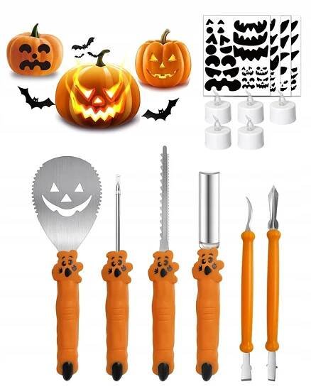OSTRÝ SET NA VYŘEZÁVÁNÍ HALLOWEENSKÝCH DÝNÍ
