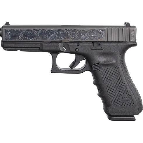 Glock 17G4 USA Engraved Black DLC - TALO ARMS