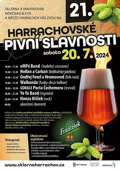 Pozvánka na 21. Pivní slavnosti | SKLÁRNA A PIVOVAR HARRACHOV