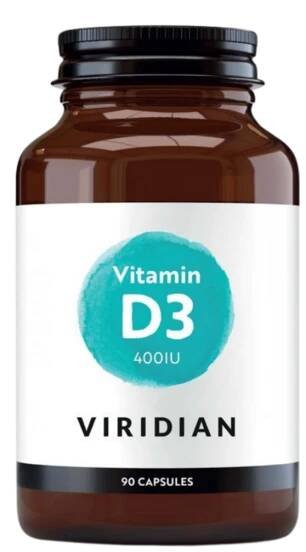 Viridian Vitamin D3 400IU - 90 kapslí