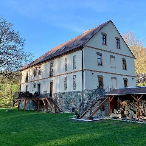 Ubytování Homole u Panny - Byňov, Mlýn Byňov - Krušné hory apartmán, 12083