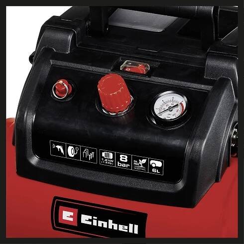 Einhell pístový kompresor TC-AC 190/6/8 OF Set 6 l 8 bar : Půhy.cz