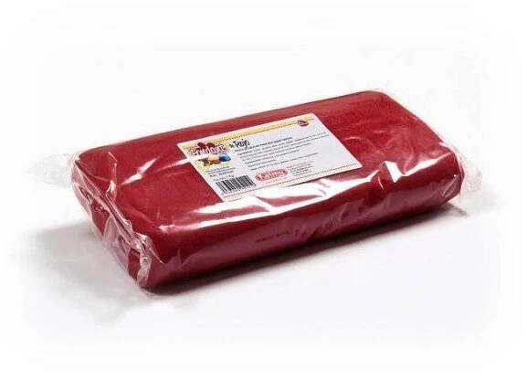 Potahovací hmota 1 Kg - červená Kelmy
