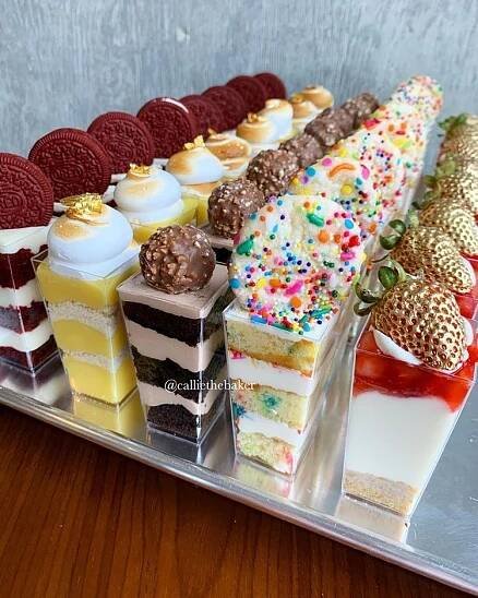 Dessert Shooters Variety Tray: Red Velvet, Lemon Meringue, Chocolate Nutella & More