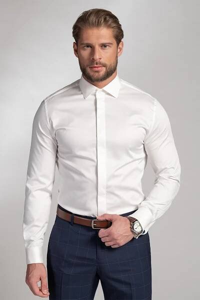 Pánská košile BANDI, model SLIM LARADUX Cremo