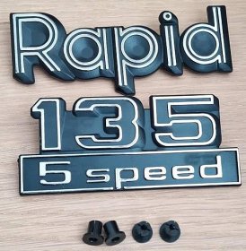 Nový originální nápis na zadní kapotu Škoda Rapid 135