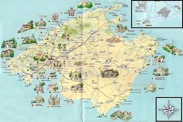Mapa de localització de Mallorca