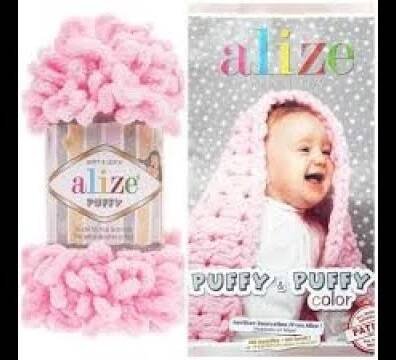 vlna Alize PUFFY - návod na deku