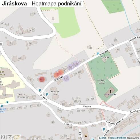 Mapa Jiráskova - Firmy v ulici.
