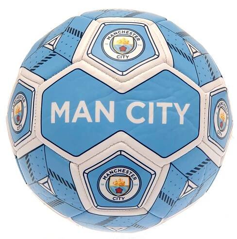 Fotbalový míč Manchester City FC, modro-bílý, vel. 3