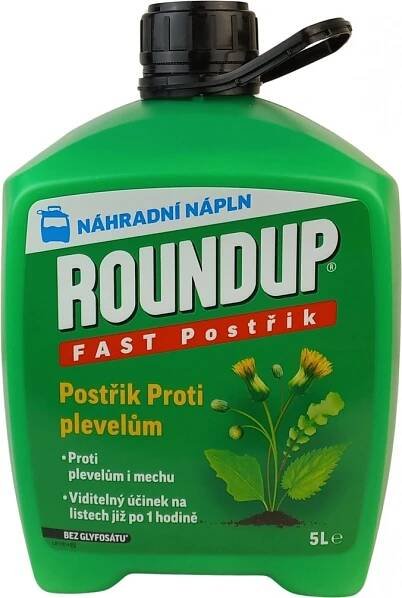 Roundup Fast / bez glyfosátu - 5 l náhradní náplň EVERGREEN