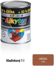 Rust - Oleum Alkyton kladívková barva 1 l - měděná