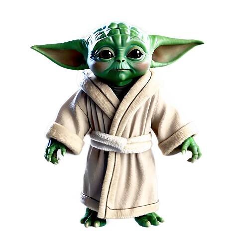 Baby Yoda In Robe Png Xke52 PNG