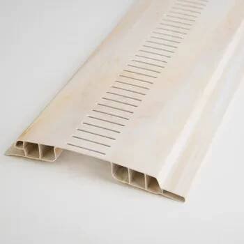 Obklad Profil ventilační plastový hnědý melír 100x9×3000 mm