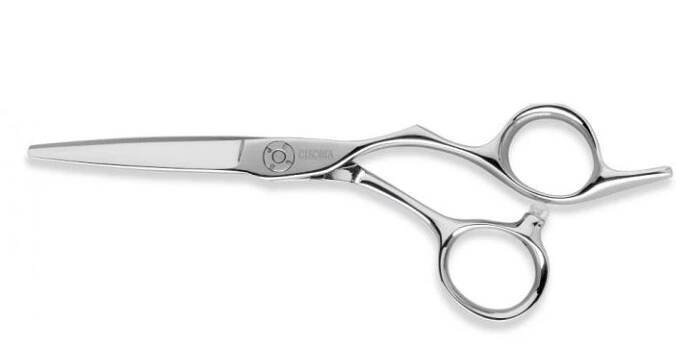 Kadeřnické nůžky Sibel Cisoria Luxury OE550 5,5" - stříbrné