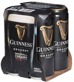Guinness Draught Stout plech 4×0,44 l