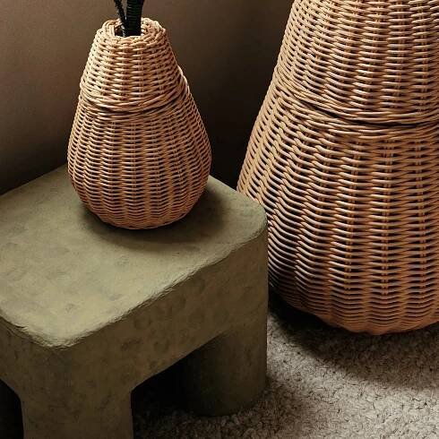 FERM LIVING Stolička Podo Stool, Red Brown