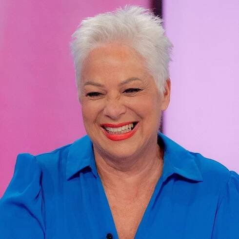 Denise Welch, 65, sizzles in risque corset and see-through tights